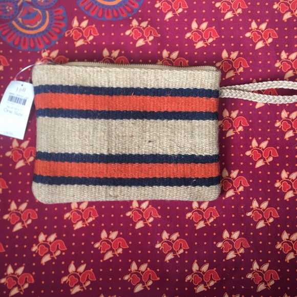 NWT J. Jill woven jute wristlet purse - Picture 7 of 7